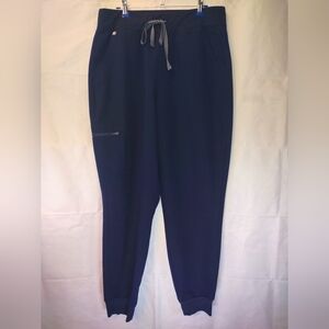 Figs Navy High Waisted Zamora Jogger